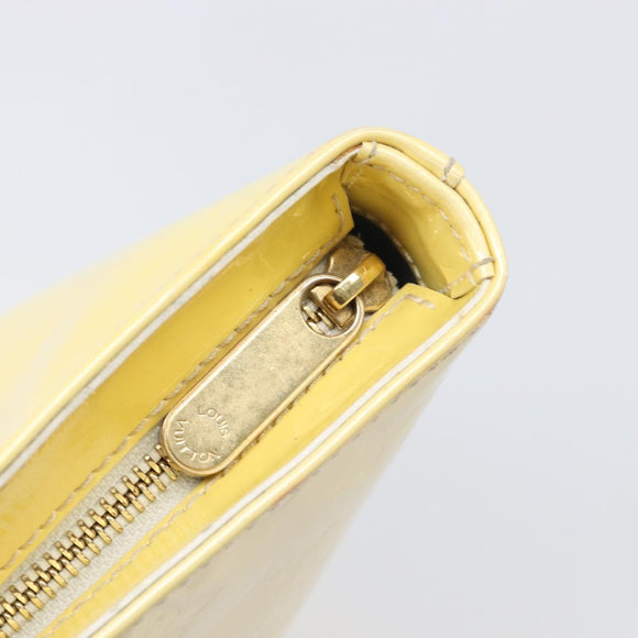 LOUIS VUITTON Monogram Vernis Brentwood Hand Bag Perle M91512 LV Auth 200140