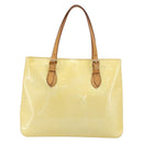LOUIS VUITTON Monogram Vernis Brentwood Hand Bag Perle M91512 LV Auth 200140-2