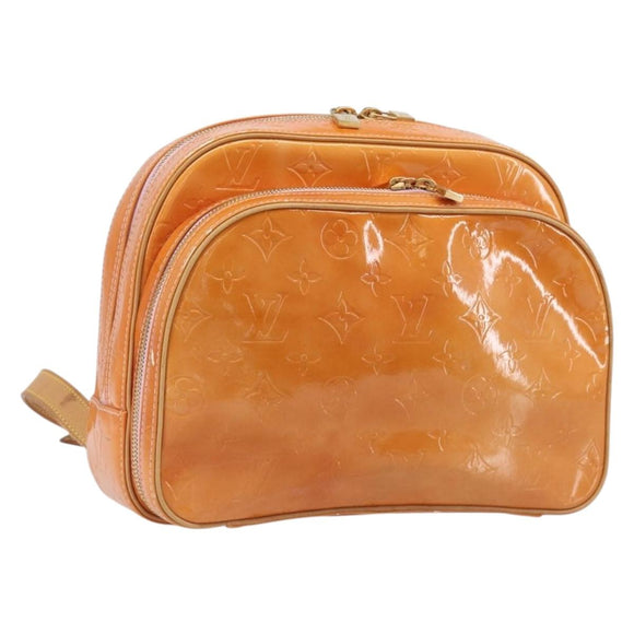 LOUIS VUITTON Monogram Vernis Marley Backpack Pink Rose M91039 LV Auth 200142