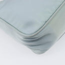 PRADA Accessory Pouch Nylon Light Blue Silver Auth 200143-16