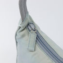 PRADA Accessory Pouch Nylon Light Blue Silver Auth 200143-10