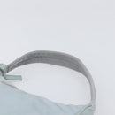 PRADA Accessory Pouch Nylon Light Blue Silver Auth 200143-8