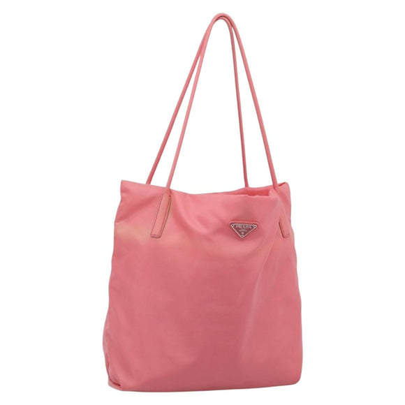 PRADA Tote Bag Nylon Pink Auth 200144