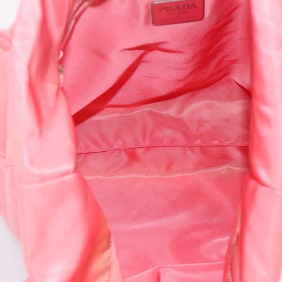 PRADA Tote Bag Nylon Pink Auth 200144