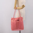 PRADA Tote Bag Nylon Pink Auth 200144-22