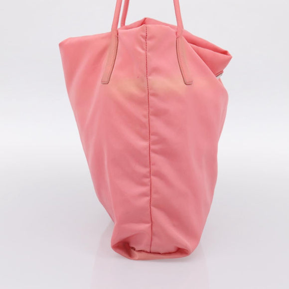 PRADA Tote Bag Nylon Pink Auth 200144