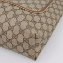 GUCCI GG Supreme Web Sherry Line Tote Bag PVC Beige Gold 39 02 003 Auth 200146-10