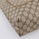 GUCCI GG Supreme Web Sherry Line Tote Bag PVC Beige Gold 39 02 003 Auth 200146-11