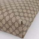 GUCCI GG Supreme Web Sherry Line Tote Bag PVC Beige Gold 39 02 003 Auth 200146-12
