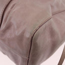 Miu Miu Vittero Hand Bag Leather 2way Pink Gold Tone Auth 200147V-17
