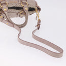 Miu Miu Vittero Hand Bag Leather 2way Pink Gold Tone Auth 200147V-9