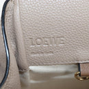 LOEWE Hammock Small Hand Bag Leather 2way Beige Gold Tone Auth 200149V-23
