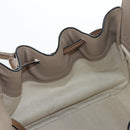 LOEWE Hammock Small Hand Bag Leather 2way Beige Gold Tone Auth 200149V-25