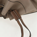 LOEWE Hammock Small Hand Bag Leather 2way Beige Gold Tone Auth 200149V-15