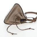 LOEWE Hammock Small Hand Bag Leather 2way Beige Gold Tone Auth 200149V-5