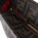 FENDI Zucca Tote Bag PVC Leather Brown Gold Tone 8BH199 Auth 200151-15