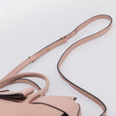 Miu Miu Madras Fiocco Hand Bag Leather 2way Pink Gold Auth 200153V-14
