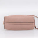 Miu Miu Madras Fiocco Hand Bag Leather 2way Pink Gold Auth 200153V-5