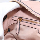 Miu Miu Madras Fiocco Hand Bag Leather 2way Pink Gold Auth 200153V-22