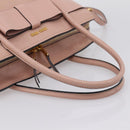 Miu Miu Madras Fiocco Hand Bag Leather 2way Pink Gold Auth 200153V-7
