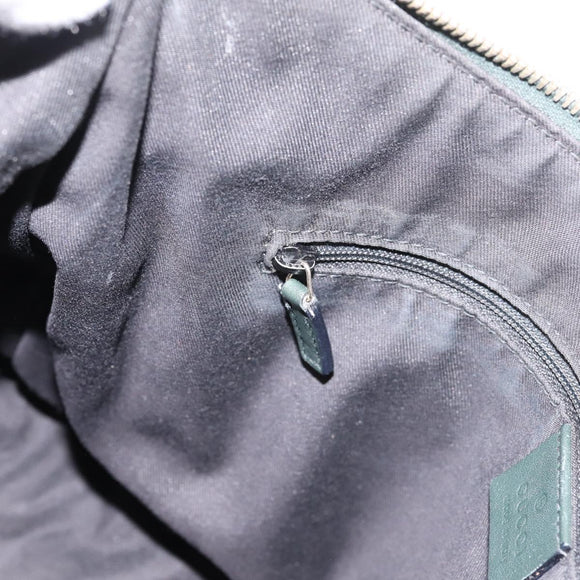 GUCCI Shoulder Bag Patent Green Gold Tone 189833 Auth 200154