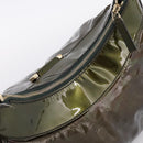 GUCCI Shoulder Bag Patent Green Gold Tone 189833 Auth 200154-6