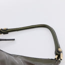 GUCCI Shoulder Bag Patent Green Gold Tone 189833 Auth 200154-14