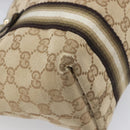 GUCCI GG Canvas Hand Bag Beige Gold Tone 139261 Auth 200155-9
