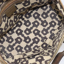 GUCCI GG Canvas Hand Bag Beige Gold Tone 139261 Auth 200155-11