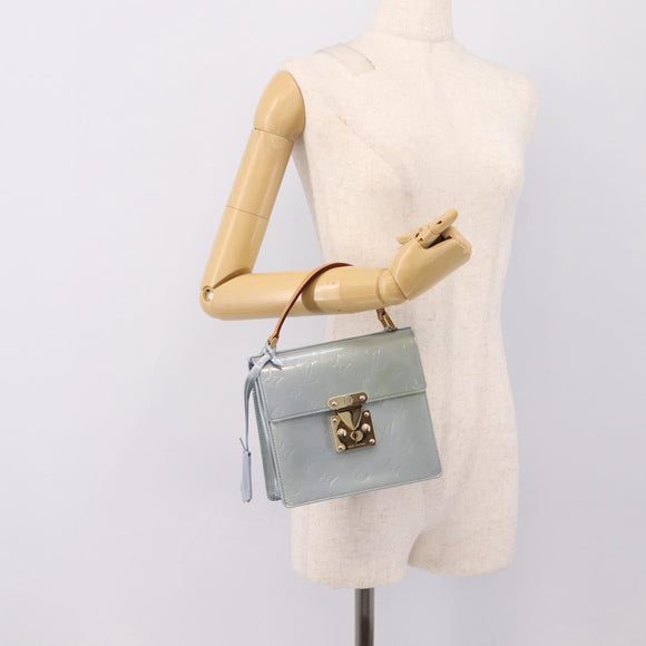 LOUIS VUITTON Monogram Vernis Spring Street Hand Bag Lavande M91216 Auth 200156V