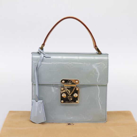LOUIS VUITTON Monogram Vernis Spring Street Hand Bag Lavande M91216 Auth 200156V