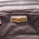 Miu Miu Matelasse Hand Bag Leather 2way Gray Gold Auth 200159V-19