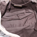 Miu Miu Matelasse Hand Bag Leather 2way Gray Gold Auth 200159V-11