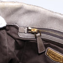 Miu Miu Matelasse Hand Bag Leather 2way Gray Gold Auth 200159V-22
