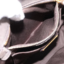 Miu Miu Matelasse Hand Bag Leather 2way Gray Gold Auth 200159V-23