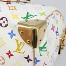 LOUIS VUITTON Monogram Multicolor Speedy 30 Hand Bag White M92643 Auth 200161SAV-8