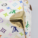 LOUIS VUITTON Monogram Multicolor Speedy 30 Hand Bag White M92643 Auth 200161SAV-16