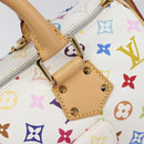 LOUIS VUITTON Monogram Multicolor Speedy 30 Hand Bag White M92643 Auth 200161SAV-18