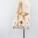LOUIS VUITTON Monogram Multicolor Speedy 30 Hand Bag White M92643 Auth 200161SAV-26