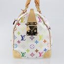 LOUIS VUITTON Monogram Multicolor Speedy 30 Hand Bag White M92643 Auth 200161SAV-4