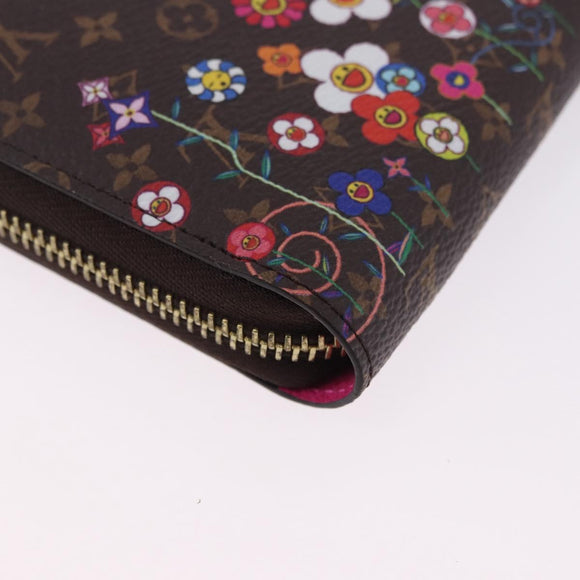LOUIS VUITTON Monogram Takashi Murakami Zippy Wallet M14162 LV Auth 200162M