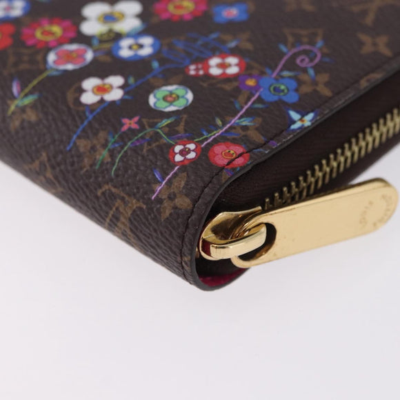 LOUIS VUITTON Monogram Takashi Murakami Zippy Wallet M14162 LV Auth 200162M