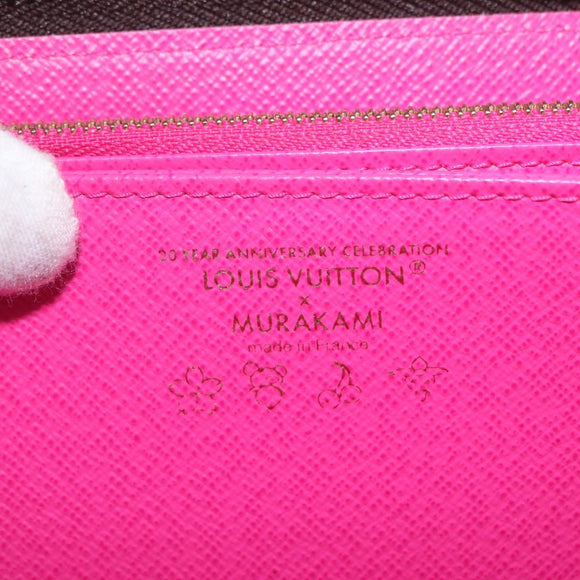 LOUIS VUITTON Monogram Takashi Murakami Zippy Wallet M14162 LV Auth 200162M