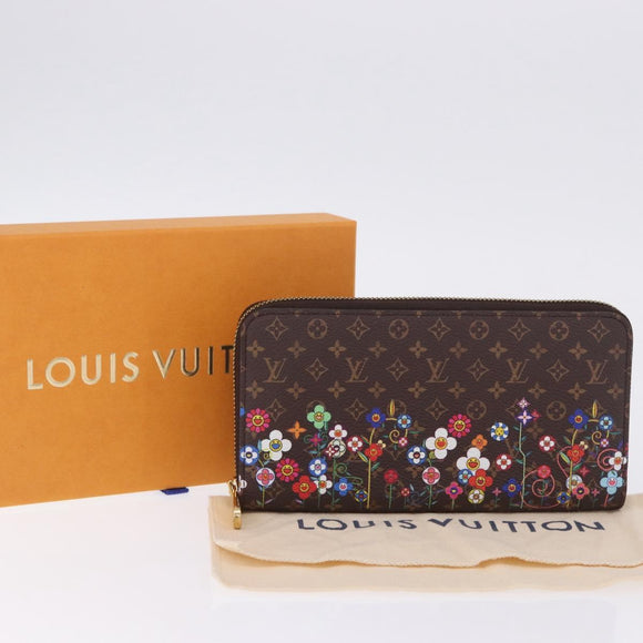 LOUIS VUITTON Monogram Takashi Murakami Zippy Wallet M14162 LV Auth 200162M