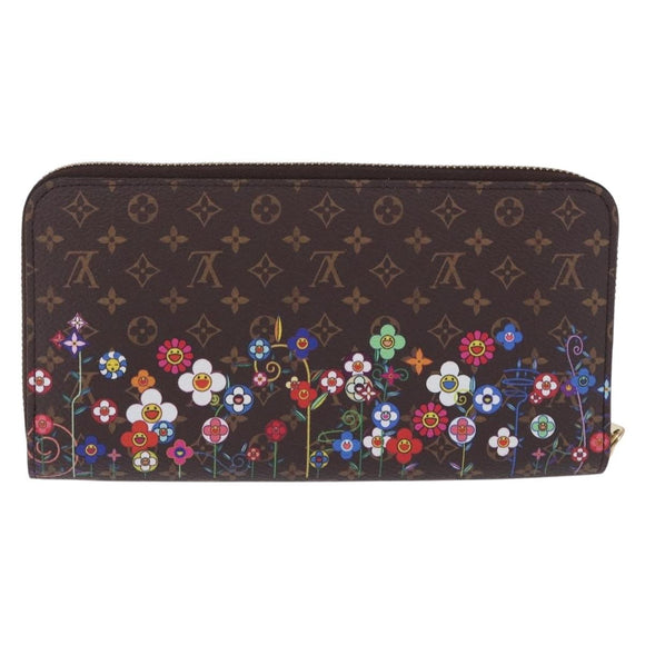 LOUIS VUITTON Monogram Takashi Murakami Zippy Wallet M14162 LV Auth 200162M