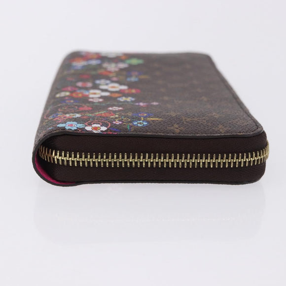 LOUIS VUITTON Monogram Takashi Murakami Zippy Wallet M14162 LV Auth 200162M