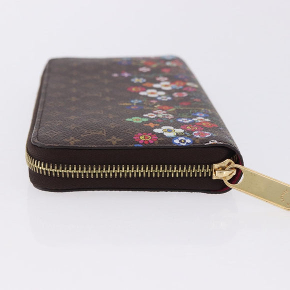 LOUIS VUITTON Monogram Takashi Murakami Zippy Wallet M14162 LV Auth 200162M