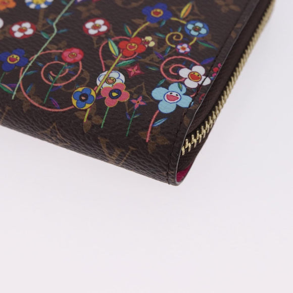 LOUIS VUITTON Monogram Takashi Murakami Zippy Wallet M14162 LV Auth 200162M