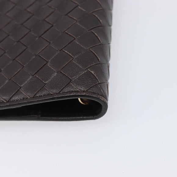 BOTTEGA VENETA INTRECCIATO Day Planner Cover Leather Brown 200901 Auth 200164A
