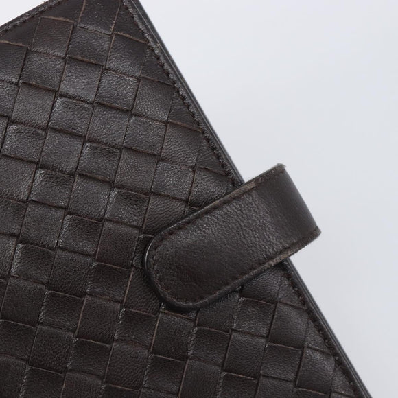 BOTTEGA VENETA INTRECCIATO Day Planner Cover Leather Brown 200901 Auth 200164A